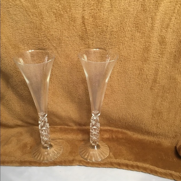 CRISTAL D’ARQUES NWT MILLENNIUM VINTAGE CHAMPAGNE FLUTE SET OF 2 - Picture 7 of 9